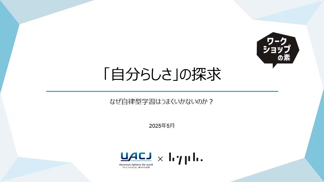 「自分らしさ」の探求の資料イメージ
